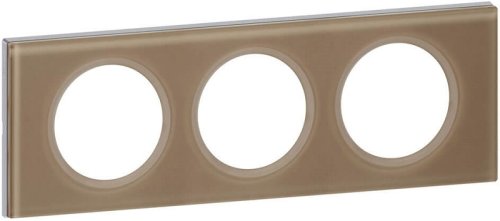 Рамка универсальная Legrand Celiane Corian 3-м. стекло смальта мокка фото Рамка универсальная Legrand Celiane Corian 3-м. стекло смальта мокка картинка